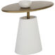 Kadin 22.75 X 19 inch White Outdoor Side Table